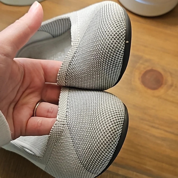 Rothys Rare Round Toe Flats in Sea Glass Grey - Picture 2 of 8